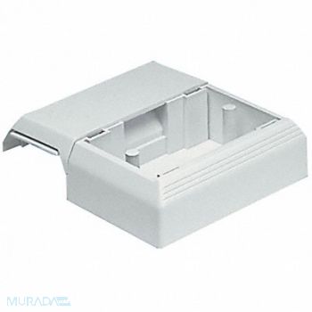 PANDUIT Offset Box Off White PVC Boxes, 5ZWY9