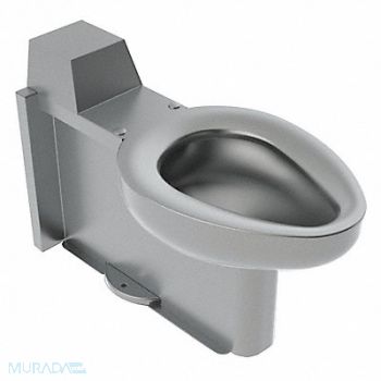 ACORN Prison Toilet SS Back Spud Floor Mount, 5ZXF7