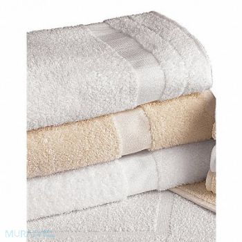 MARTEX Bath Towel 25 x 54 In White PK12, 15V535