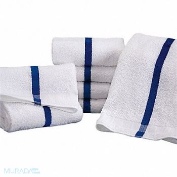 MARTEX Pool Towel w/Blue Stripe 20x40 PK12, 11W250