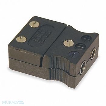 TEMPCO Thermocouple Jack J Black QD Glss Filled, 5ZY33