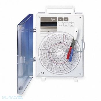 SUPCO Circular Chart Recorder 6 in Chart Size, 5ZZ59