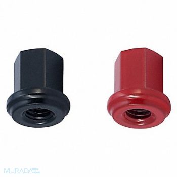 FUSION Nut Black Red Screw PK10, 25KD90