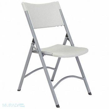 NATIONAL PUBLIC SEATING Folding Chair Plastic Gray PK4, 3KYL1
