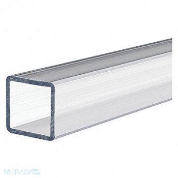 GRAINGER APPROVED K6861 Tube Polycarbonate 1 ft L 2 x 2 inClear, 60DN53