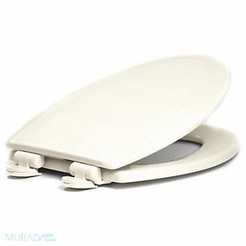 CENTOCO Toilet Seat Elongated White Plastic, 60EX41