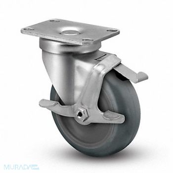 ALBION Swivel Light Duty Caster w/Brake, 60FD37