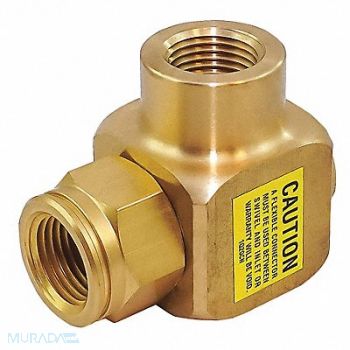 COXREELS Swivel 90 Deg Brass 1/2 in FNPT Inlet, 60HH53