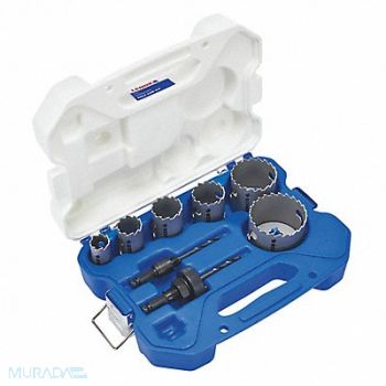 LENOX Hole Saw Kit 7/8 in to 2 1/2 in, 60HJ33