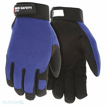 MCR SAFETY Mechanics Glove S Full Finger PR, 60HM52
