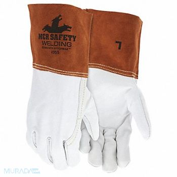 MCR SAFETY Welding Leather Glove Gauntlet XL PK12, 60HP82