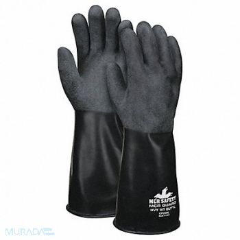 MCR SAFETY K2810 Chemical Resistant Glove XL Black PR, 60HP99