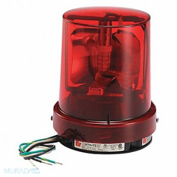 VITALITE Warning Light Red LED 5-1/8 D 6-1/4 H, 60HW89