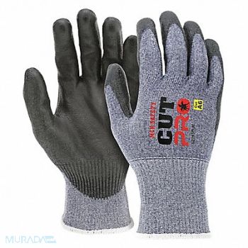 MCR SAFETY Cut Resistant Gloves Black/Blue L, 60JA71