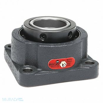 MOLINE BEARING Flange Bearing Spherical Roller 4in Bore, 60JR75