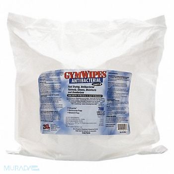 2XL Gym Wipes 700 ct Bag PK4, 60JU01