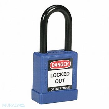 SKILCRAFT Lockout Safety Padlock 1.5 Blue, 60KT09