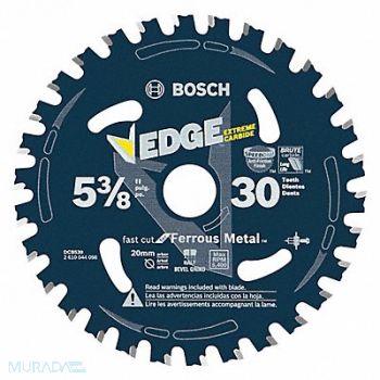 BOSCH Circular Saw Blade Blade Dia 5.375 in, 60KT14
