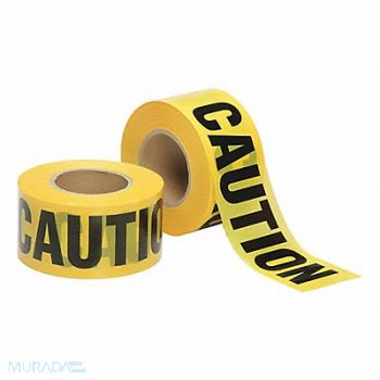 ABILITY ONE Barrier Tape Caution Yellow, 60NL77