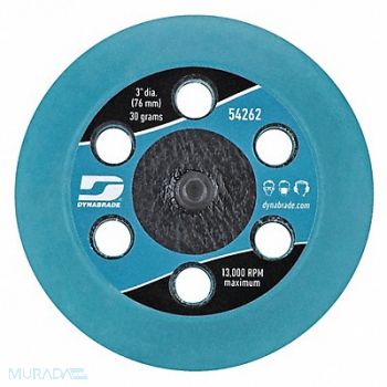 DYNABRADE Extreme Sanding Pad 3 Dia Threaded, 60NM74