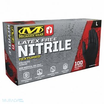MECHANIX WEAR Nitrile Gloves L PK100, 60NP61
