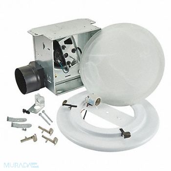 BROAN Deco Vent Fan Light 4In Galv Steel 120 V, 60NT50