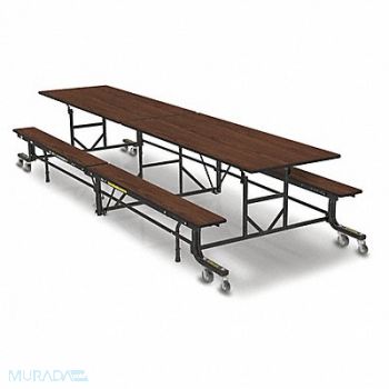 PALMER HAMILTON Folding Bench Table 27 H Montana Walnut, 60PP12