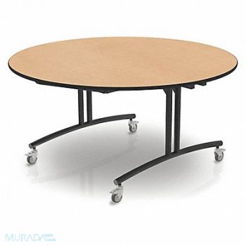 PALMER HAMILTON Flip Top Table Round Fusion Maple, 60PP15