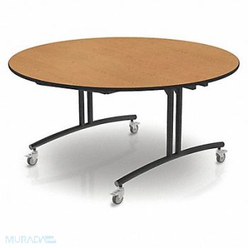 PALMER HAMILTON Flip Top Table Round Golden Oak, 60PP16