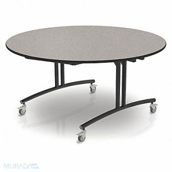 PALMER HAMILTON Flip Top Table Round Gray Glace, 60PP17