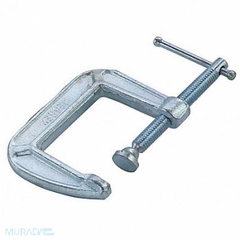 BESSEY C-Clamp 1 1/2 in Maximum Opening Gray, 60PR63