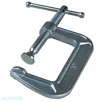 BESSEY C-Clamp 3 in Maximum Opening Gray, 60PR66