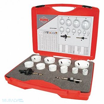 ROTHENBERGER Hole Saw Kit 1/2 x 20 5/8 x 18 Thread, 60RA07