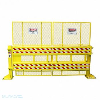 DEFENDER GATE Safety Gate Manual Steel 12 ft Gate W, 60RF94