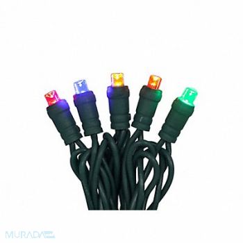 GRAINGER APPROVED StringLights 23.7ft Button 70LEDs Multi, 60RG13