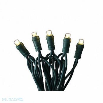 GRAINGER APPROVED StringLights 23.7ft Button 70LEDs WrmWht, 60RG15