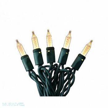 GRAINGER APPROVED StringLights 23.7ft Bllt 70LEDs WrmWht, 60RG20