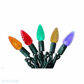 GRAINGER APPROVED StringLits 23.7ft StwbyPnc 70LEDs Multi, 60RG21