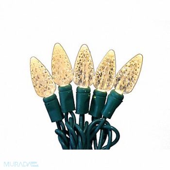 GRAINGER APPROVED StringLits 23.7ft StwbyPnc 70LEDs WrmWht, 60RG23