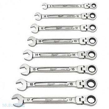 MILWAUKEE Combination Wrench Set, 60RJ86