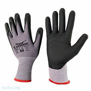 CONDOR K3386 Coated Gloves Nylon Span Nitrile S, 60WF87