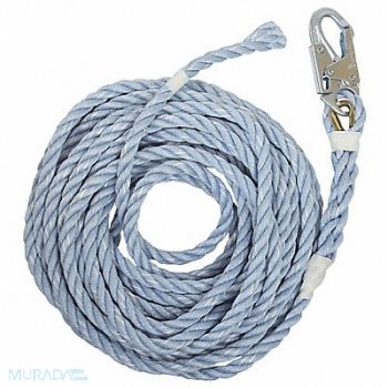 FALLTECH Vertical Lifeline Blue Steel Hardware, 60XH11