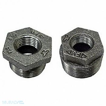 ANVIL Hex Bushing Malleable Iron 3/4 x 1/4 in, 60XZ23