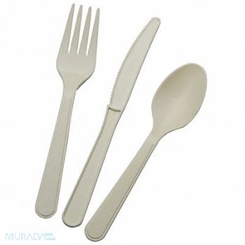 ABILITY ONE Disp Cutlery Set White Med Weight PK400, 60YF62