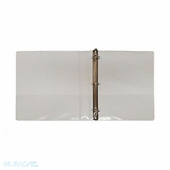 ABILITY ONE 3-Ring Binder Round 1 White, 60YF74