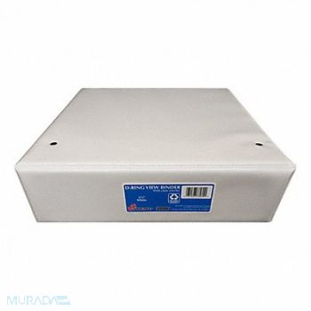 ABILITY ONE 3-Ring Binder D-Ring 2 1/2 White, 60YF76