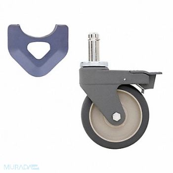 METRO Swivel/Brake Stem Caster, 60YU87