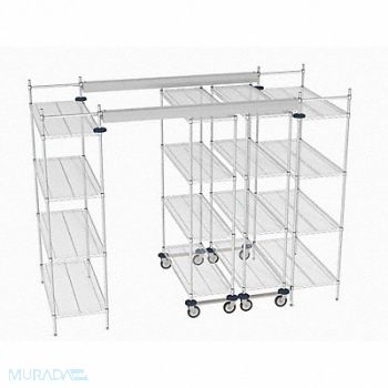 METRO Overhead Track Shelving Complete Kit, 60YV89
