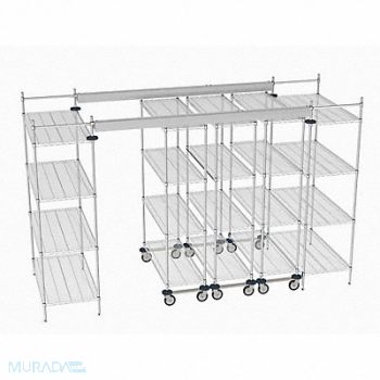 METRO Overhead Track Shelving Complete Kit, 60YV91