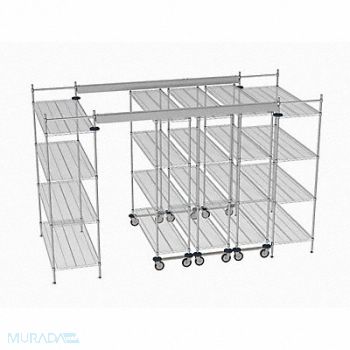 METRO Overhead Track Shelving Complete Kit, 60YV92